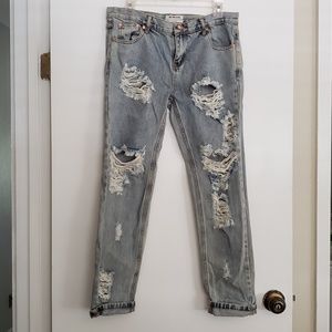 NWOT One Teaspoon Distressed Jeans- Size 28